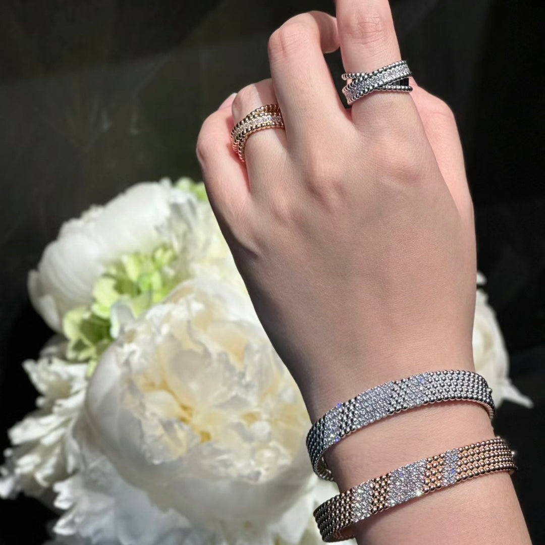 [LumiVibe]  FIVE-ROW DIAMOND BRACELET