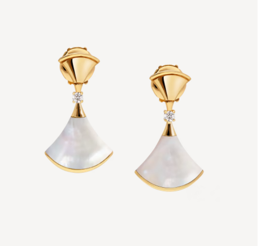 [LumiVibe]DREAM MOP 1 DIAMOND EARRINGS