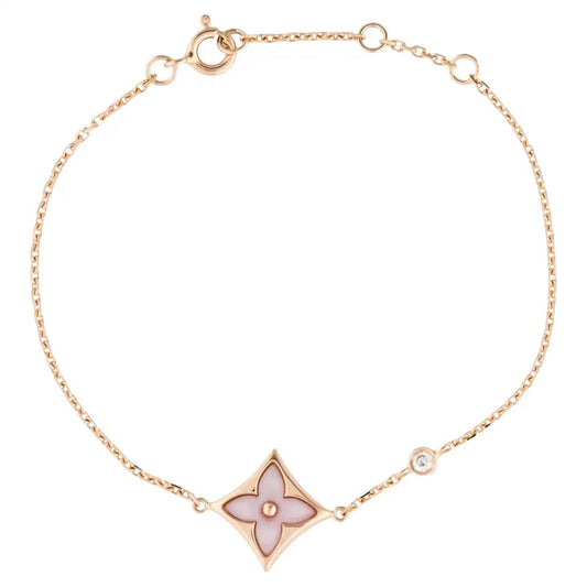 [LumiVibe]STAR 1 DIAMOND PINK GOLD BRACELET