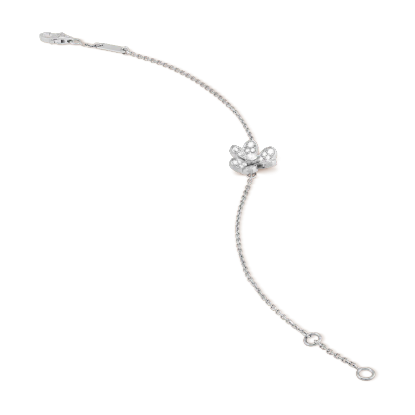 [LumiVibe]FRIVOLE SILVER FLOWER DIAMOND BRACELET