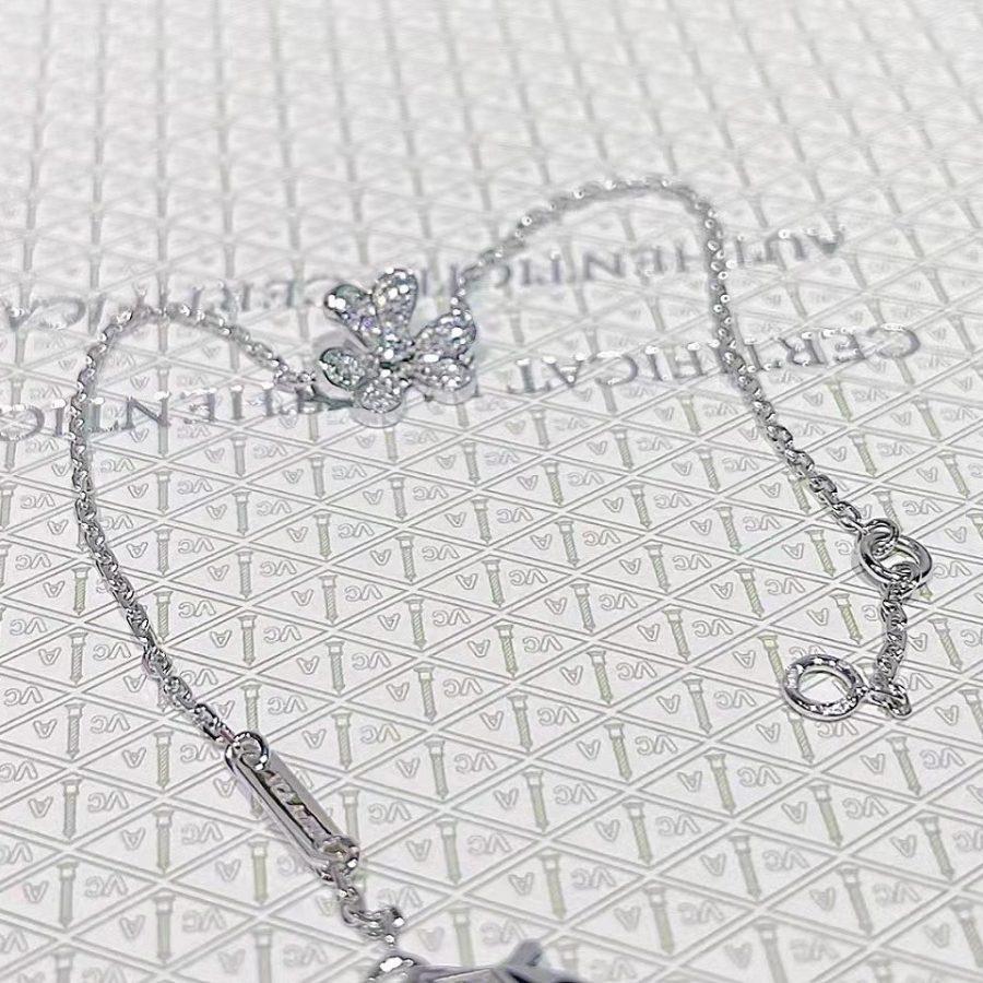 [LumiVibe]FRIVOLE SILVER FLOWER DIAMOND BRACELET