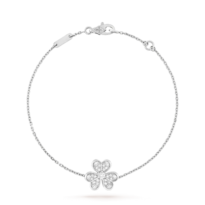 [LumiVibe]FRIVOLE SILVER FLOWER DIAMOND BRACELET