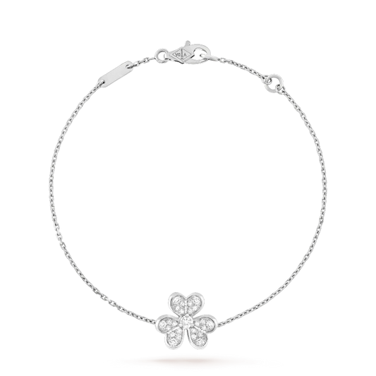 [LumiVibe]FRIVOLE SILVER FLOWER DIAMOND BRACELET