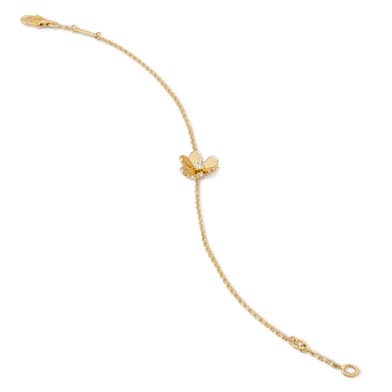 [LumiVibe]FRIVOLE GOLD FLOWER PINK MALACHITE BRACELET