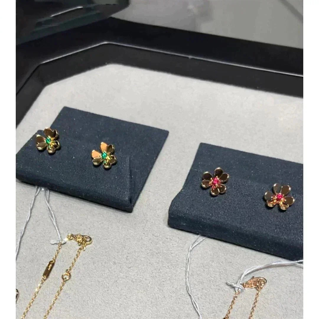 [LumiVibe]FRIVOLE  FLOWER PINK EARRINGS