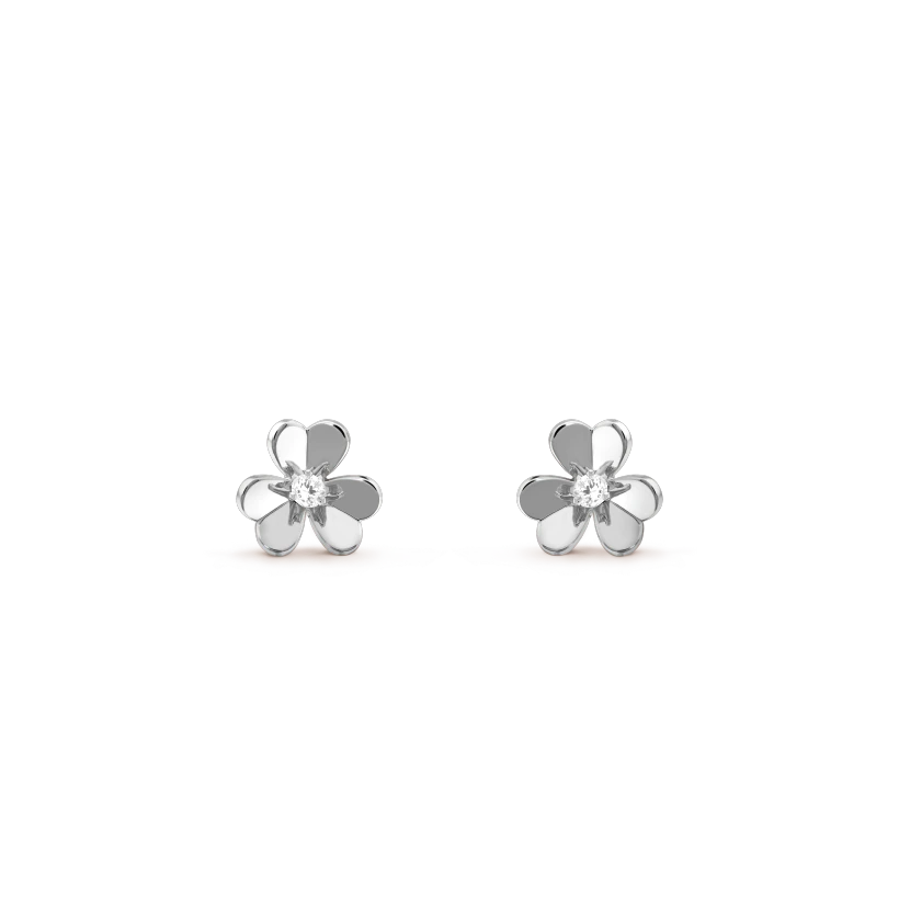 [LumiVibe]FRIVOLE MINI SILVER FLOWER EARRINGS