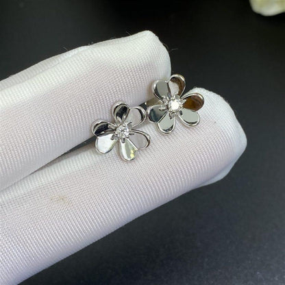 [LumiVibe]FRIVOLE MINI SILVER FLOWER EARRINGS