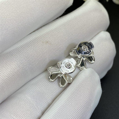[LumiVibe]FRIVOLE MINI SILVER FLOWER EARRINGS