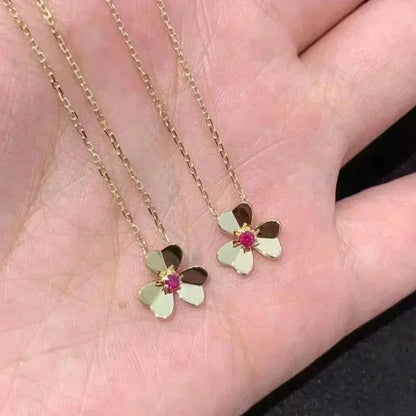 [LumiVibe]FRIVOLE GOLD FLOWER NECKLACE