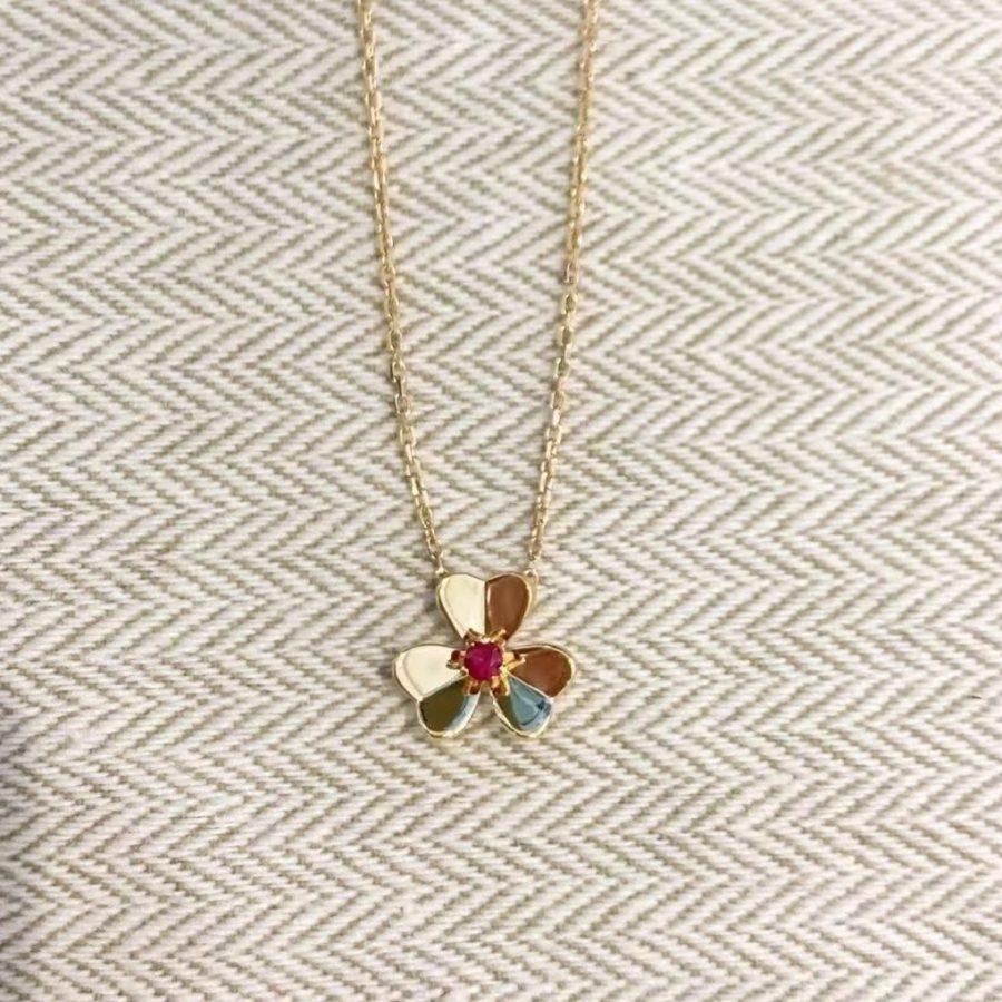 [LumiVibe]FRIVOLE GOLD FLOWER NECKLACE