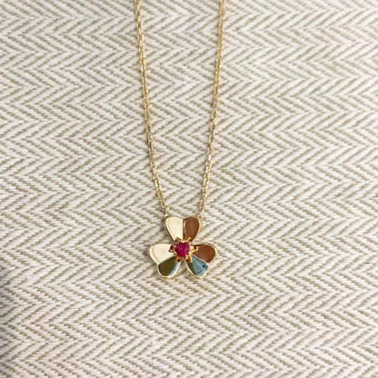 [LumiVibe]FRIVOLE GOLD FLOWER NECKLACE