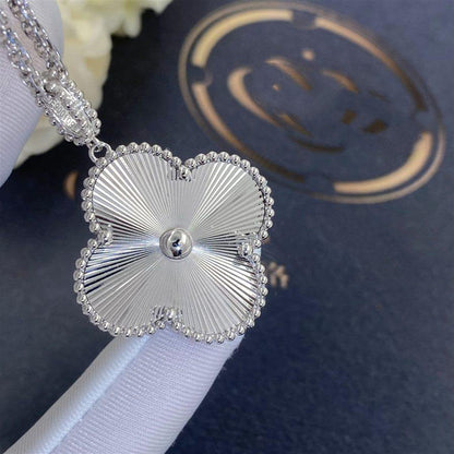 [LumiVibe]CLOVER 25MM SILVER BIG CLOVER NECKLACE