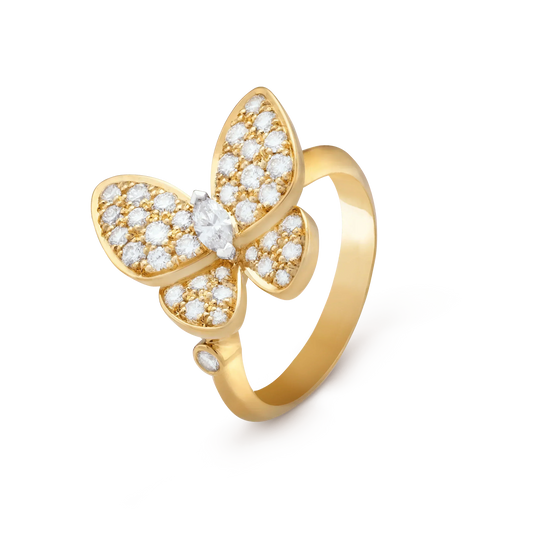[LumiVibe]BUTTERFLY DIAMOND RING