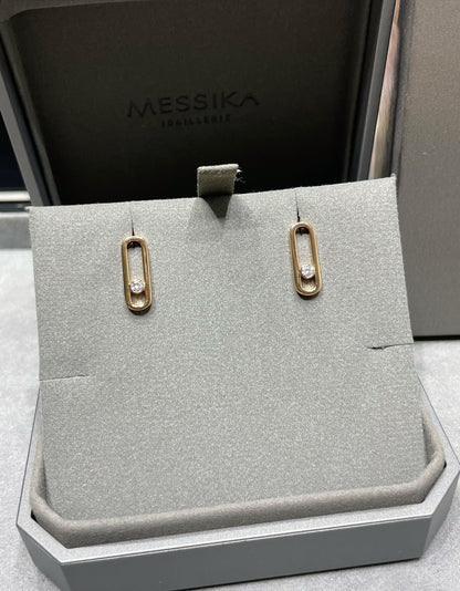 [LumiVibe]MOVE UNO SMALL 1 DIAMOND EARRINGS