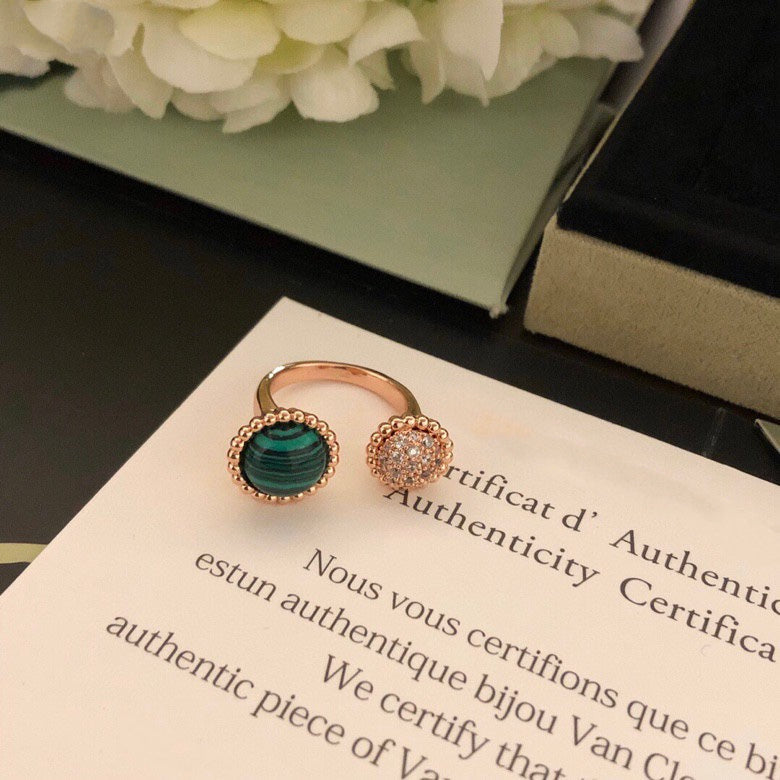 [LumiVibe]PERLEE COULEURS DIAMOND ROSE GOLD BETWEEN THE FINGER RING