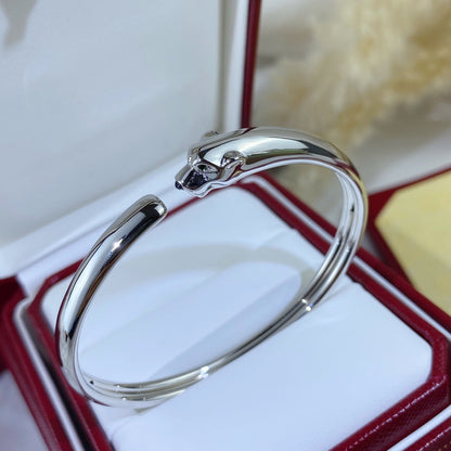 [LumiVibe]PANTHERE SILVER OPEN BRACELET