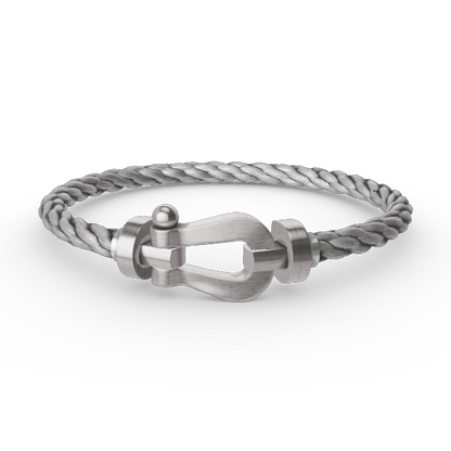 [LumiVibe]FORCE LARGE HORSESHOE NO DIAMOND BRACELET SILVER