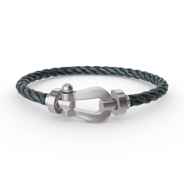 [LumiVibe]FORCE LARGE HORSESHOE NO DIAMOND BRACELET SILVER