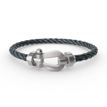[LumiVibe]FORCE LARGE HORSESHOE NO DIAMOND BRACELET SILVER
