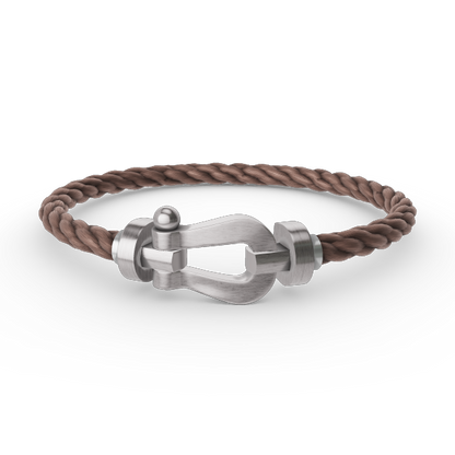 [LumiVibe]FORCE LARGE HORSESHOE NO DIAMOND BRACELET SILVER