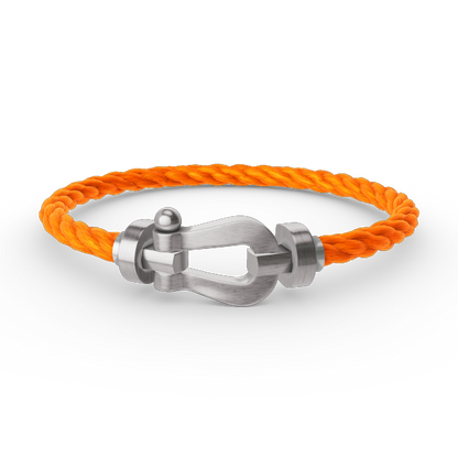 [LumiVibe]FORCE LARGE HORSESHOE NO DIAMOND BRACELET SILVER