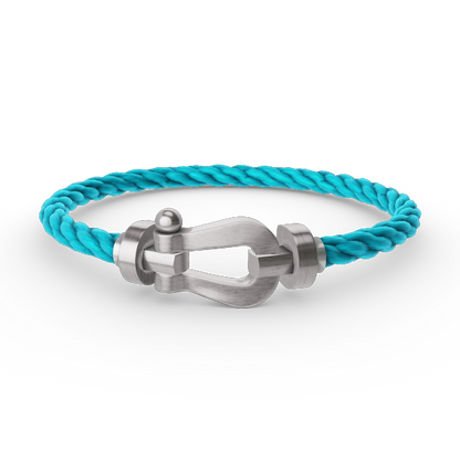 [LumiVibe]FORCE LARGE HORSESHOE NO DIAMOND BRACELET SILVER