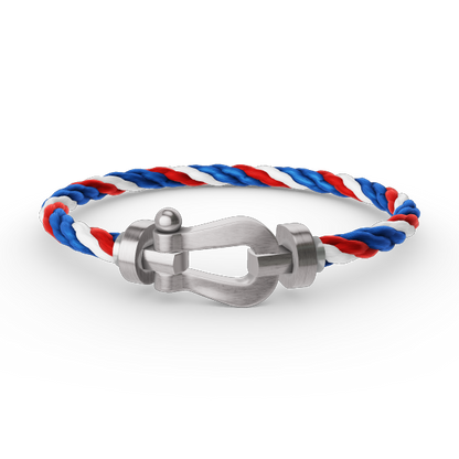 [LumiVibe]FORCE LARGE HORSESHOE NO DIAMOND BRACELET SILVER