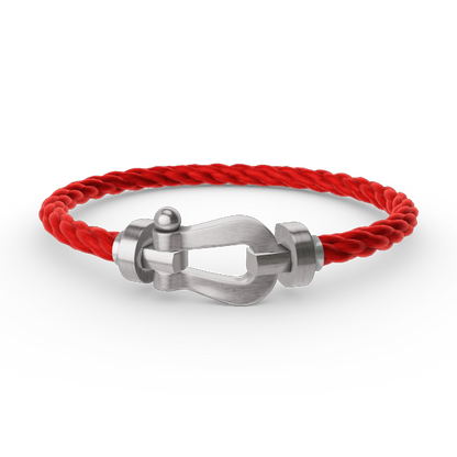 [LumiVibe]FORCE LARGE HORSESHOE NO DIAMOND BRACELET SILVER