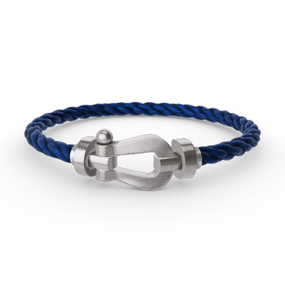[LumiVibe]FORCE LARGE HORSESHOE NO DIAMOND BRACELET SILVER