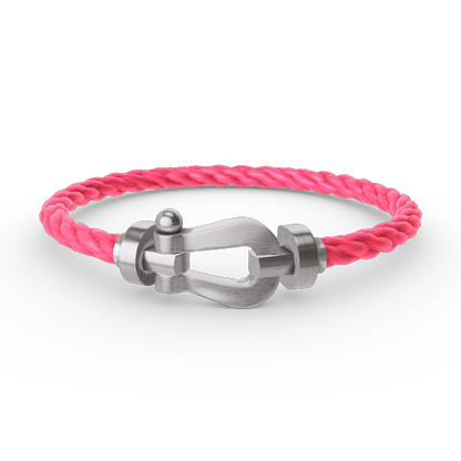 [LumiVibe]FORCE LARGE HORSESHOE NO DIAMOND BRACELET SILVER