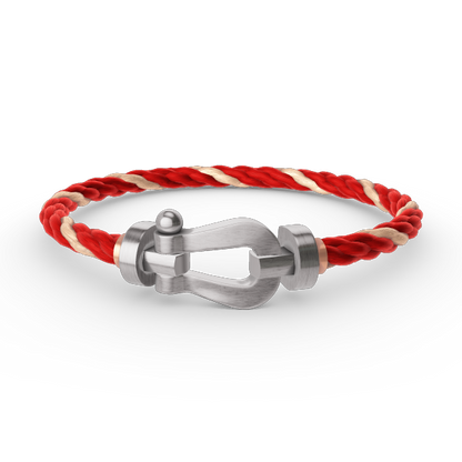 [LumiVibe]FORCE LARGE HORSESHOE NO DIAMOND BRACELET SILVER