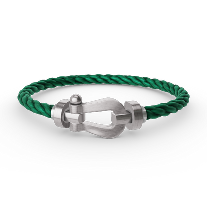 [LumiVibe]FORCE LARGE HORSESHOE NO DIAMOND BRACELET SILVER