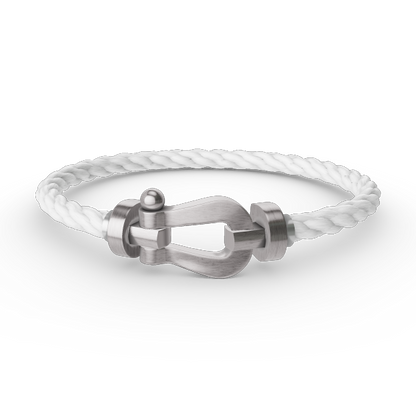 [LumiVibe]FORCE LARGE HORSESHOE NO DIAMOND BRACELET SILVER