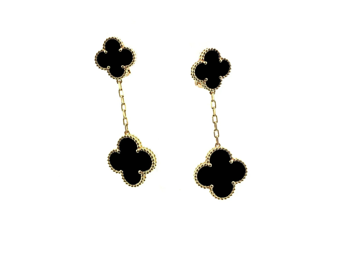 [LumiVibe]CLOVER 2 MOTIFS  EARRINGS (MULTIPLE CHOICESC