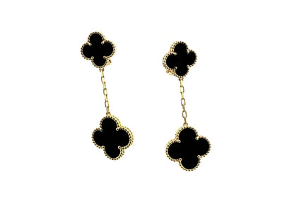 [LumiVibe]CLOVER 2 MOTIFS  EARRINGS (MULTIPLE CHOICESC