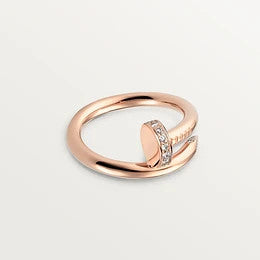 [LumiVibe]JUSTE RING 2.65MM PINK GOLD DIAMOND