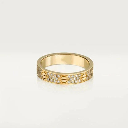 [LumiVibe]LOVE RING 3.6MM DIAMOND PAVED