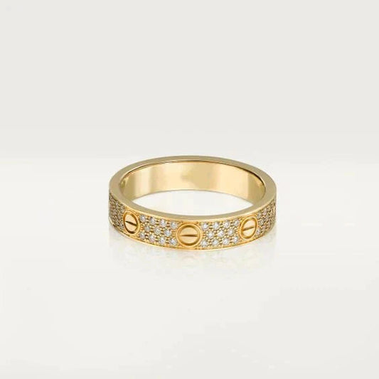 [LumiVibe]LOVE RING 3.6MM DIAMOND PAVED
