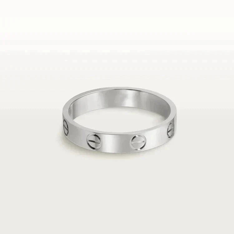 [LumiVibe]LOVE RING 4MM 1 DIAMOND SILVER