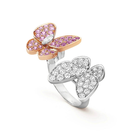 [LumiVibe]TWIN BUTTERFLY DIAMOND RING